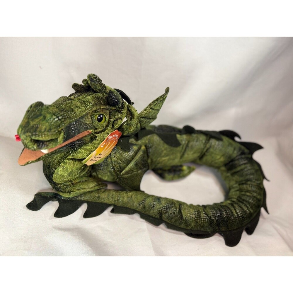 Rare & Retired New Folkmanis Green Sea Serpent Puppet – 56" Long